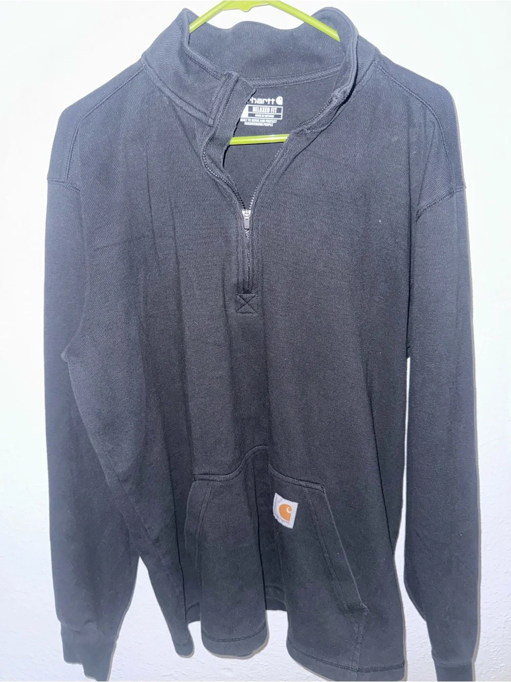 Carhartt Men's Black Quarter-Zip Sweater
